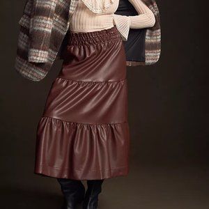 Somerset maxi skirt faux leather.